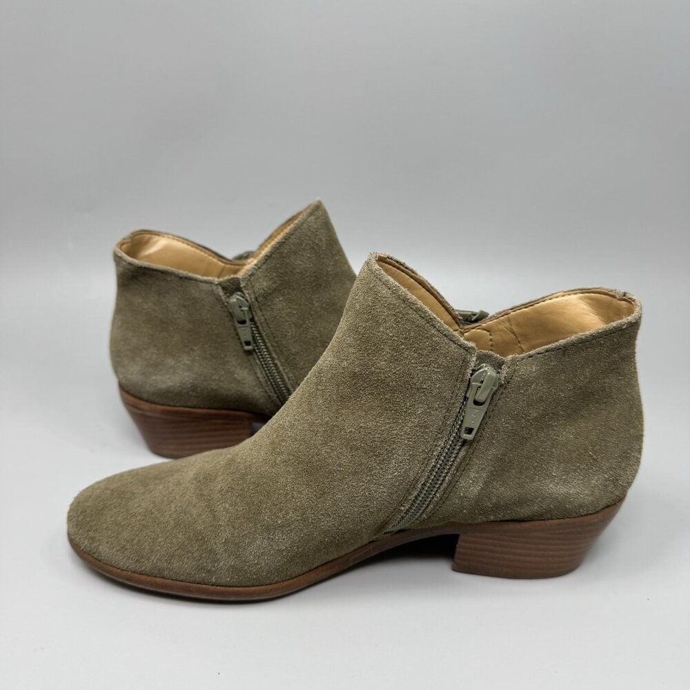 Jack Rogers Womens Peyton Ankle Booties Brown Leather Upper Side Zipper Size 6.5 - Picture 3 of 9